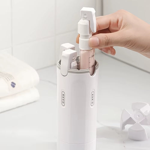 4-in-1 Travel Toiletry Bottles Set – TSA Approved, Leak-Proof Refillable Containers for Shampoo, Conditioner, Lotion & Face Cream